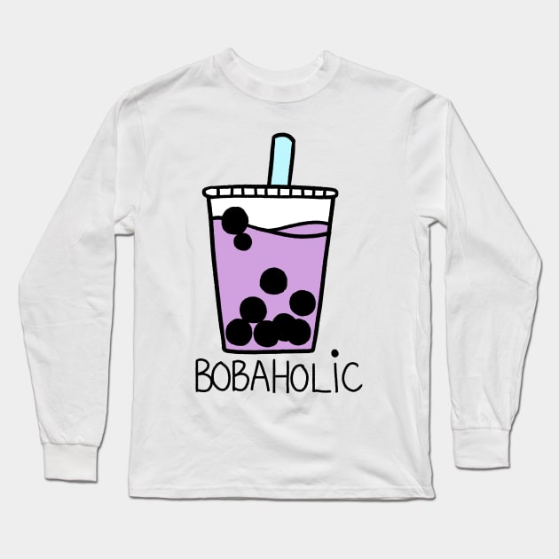 BobaHolic Long Sleeve T-Shirt by nopperaa